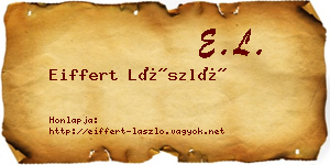 Eiffert László névjegykártya